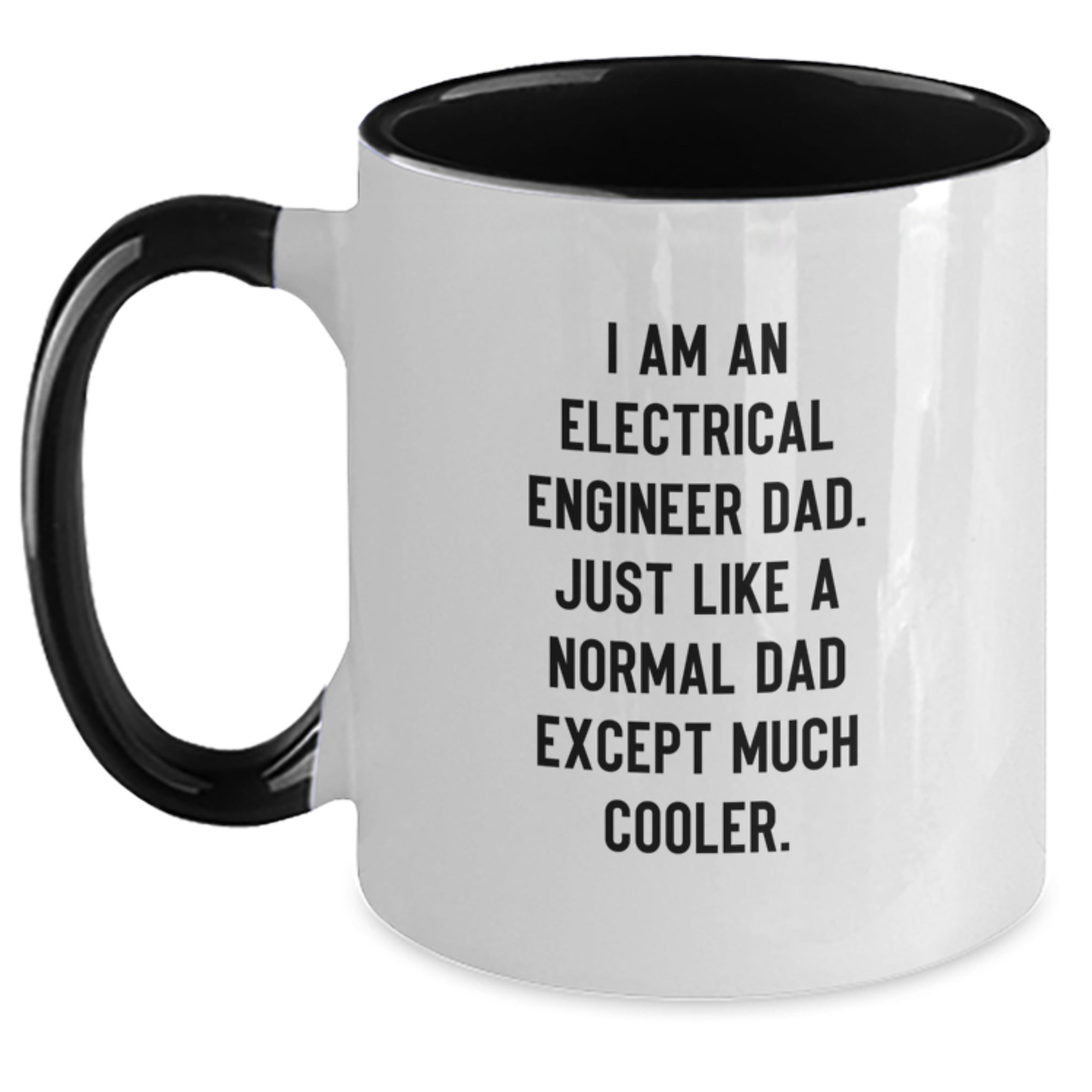 Electrical Engineer Dad Gifts for Men, Funny Two Tone Coffee Mug, Graduation Unique Gifts from Men, Electrical Engineer Gifts for Him - Main