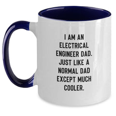 Electrical Engineer Dad Gifts for Men, Funny Two Tone Coffee Mug, Graduation Unique Gifts from Men, Electrical Engineer Gifts for Him - Main