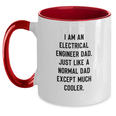 Electrical Engineer Dad Gifts for Men, Funny Two Tone Coffee Mug, Graduation Unique Gifts from Men, Electrical Engineer Gifts for Him - Main