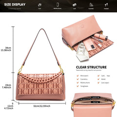 CH Simple Versatile Fashion Senior Sense of Ladies Shoulder Bag Design Sense of Quality Brand Women's Bags Letter Printing