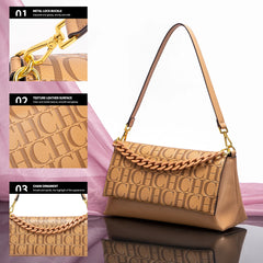 CH Simple Versatile Fashion Senior Sense of Ladies Shoulder Bag Design Sense of Quality Brand Women's Bags Letter Printing