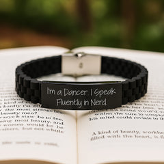 Funny Dancer Quote Glide lock Clasp Bracelet Gifts for Him or Her from Friends on Graduation Day - Image 2