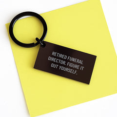 Funeral Director Gifts from Friends, Unique Keychain with Inspirational Quote, Graduation Unique Gifts for Men, Women, Coworkers, Family - Image 3