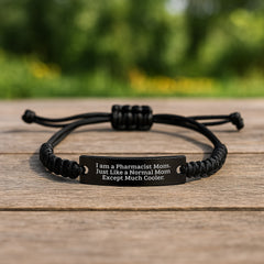 Pharmacist Mom Rope Bracelet Gifts from Mom to Pharmacist Graduation Unique Inspirational Quotes - Image 2
